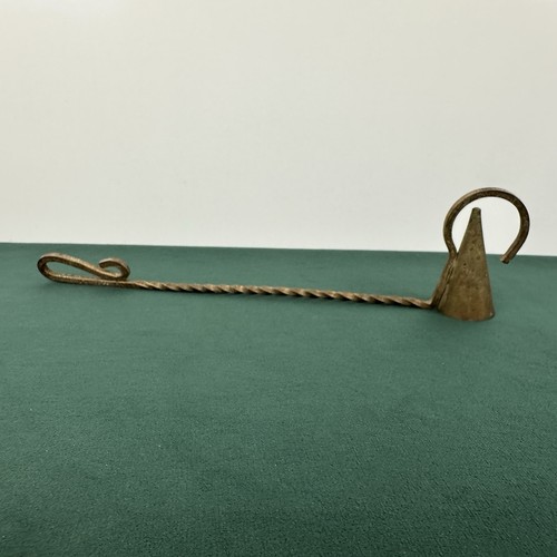 Vintage brass candle snuffer - vintage,
